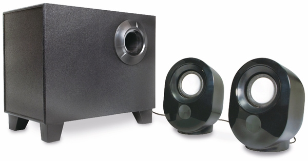 LogiLink 2.1 Stereo-Lautsprecher SP0045, schwarz