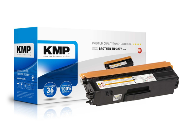 KMP Toner kompatibel für Brother TN-320Y, gelb