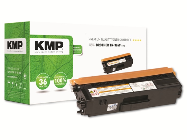 KMP Toner kompatibel für Brother TN-326C, cyan