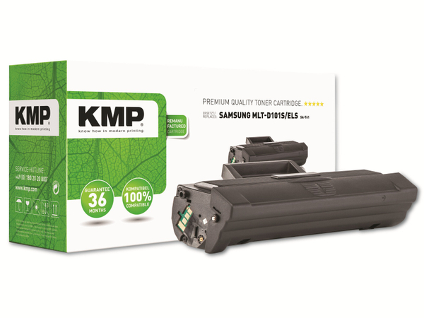 KMP Toner kompatibel für Samsung MLT-D101S/ELS, schwarz