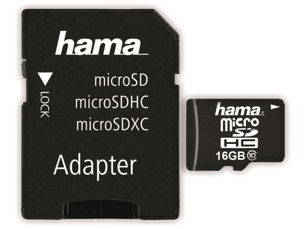 Hama MicroSDHC Card 108088, 16 GB
