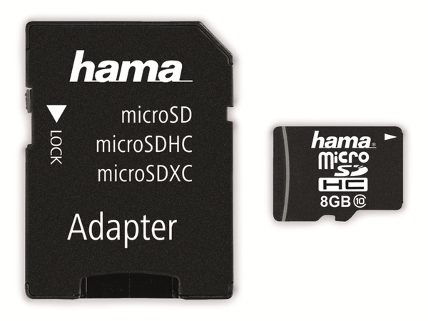 Hama MicroSDHC Card 108087, 8 GB