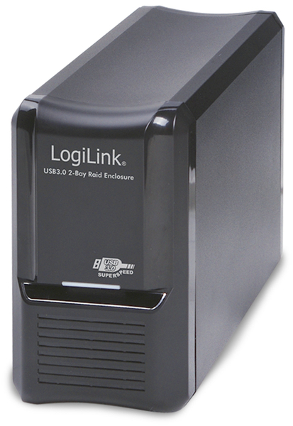 LogiLink 2-Bay USB 3.0 HDD-Gehäuse UA0154A, SATA 3