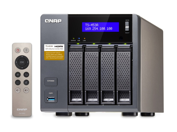NAS-Festplattengehäuse QNAP TS-453A-8G, SATA, Gigabit LAN