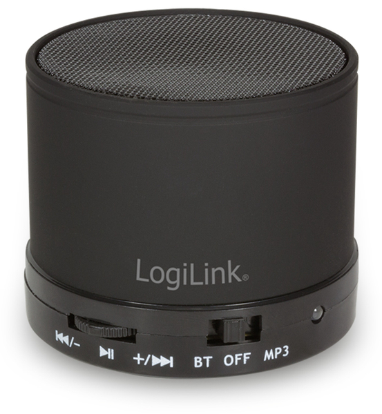 LogiLink Bluetooth Lausprecher mit MP3 Player schwarz