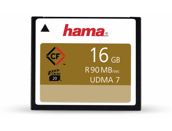 Hama CompactFlash-Speicherkarte 108079, 16 GB, 90 MB/s