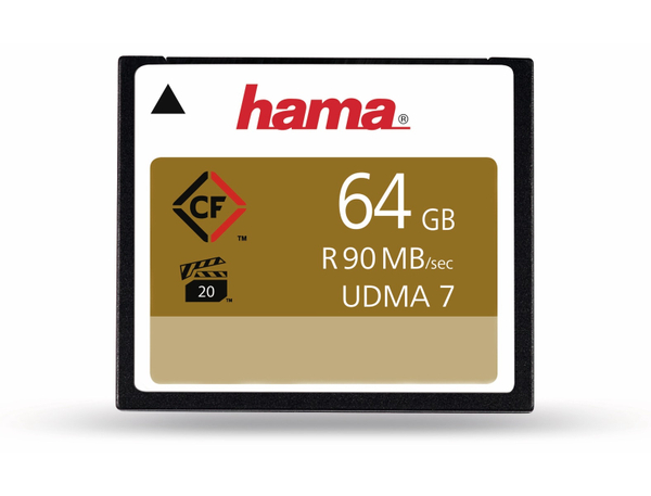 Hama CompactFlash-Speicherkarte 108081, 64 GB, 90 MB/s