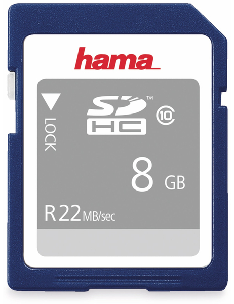 Hama SDHC Card 104366, 8 GB, Class 10