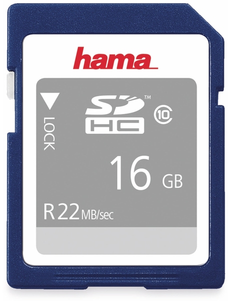 HAMA SDHC Card 104367, 16 GB, Class 10
