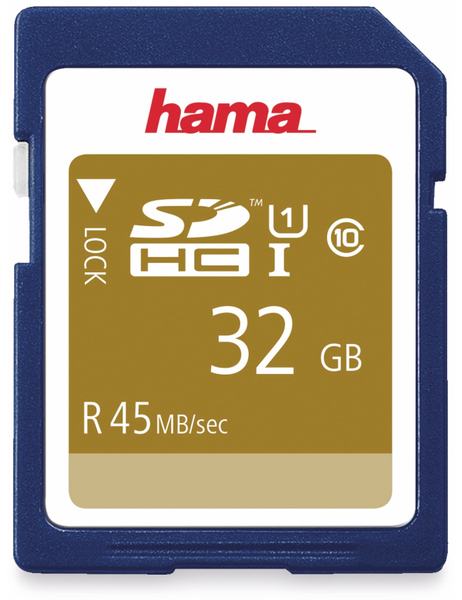 SDHC Card HAMA 114942, 32 GB, Class 10, UHS-I