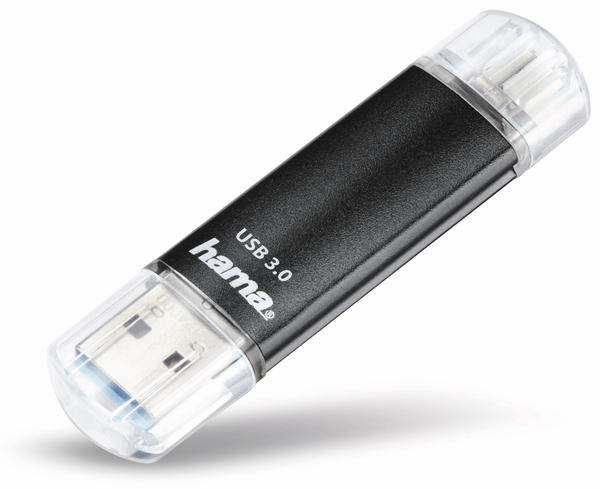 Hama USB 3.0 Speicherstick Laeta Twin, 128 GB, 40 MB/s