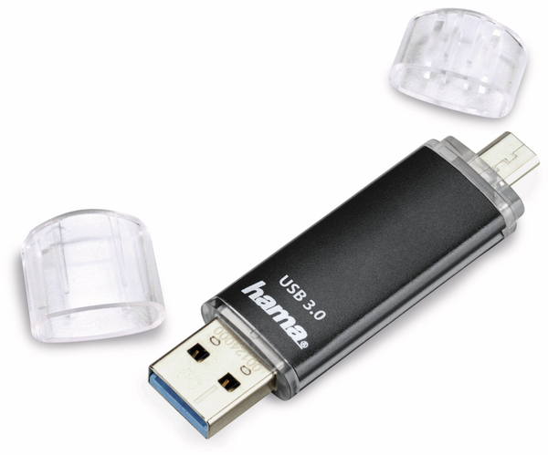 Hama USB 3.0 Speicherstick Laeta Twin, 128 GB, 40 MB/s - Produktbild 3