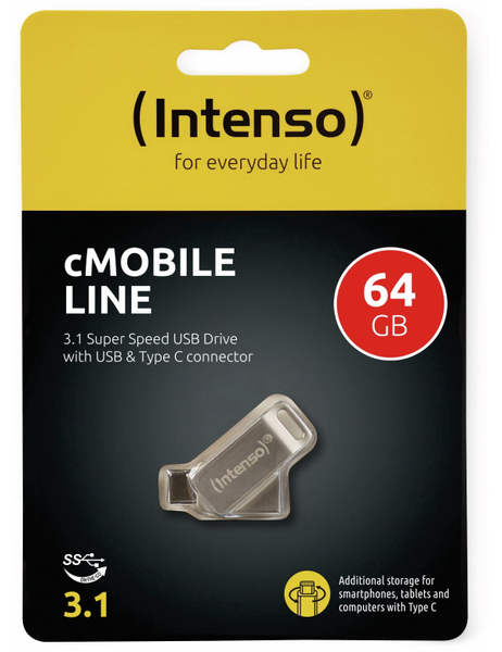 INTENSO USB 3.0 Speicherstick cMobile Line, USB Typ-C, 64 GB - Produktbild 2