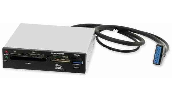 USB 3.0 Einbau-Cardreader PA-3,5M, USB 3.0 - Produktbild 4