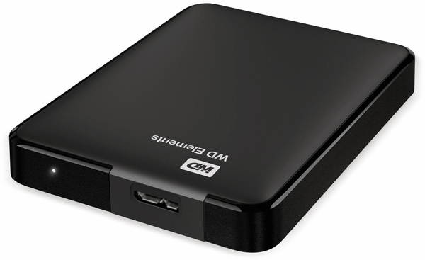 WESTERN DIGITAL USB3.0 HDD Elements Portable, 1 TB, 6,35 cm (2,5&quot;), schwarz