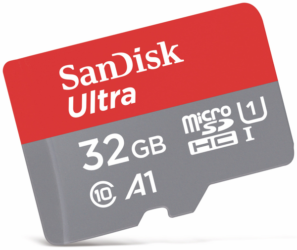 SanDisk MicroSDHC Card, 32 GB, CLASS10, Ultra