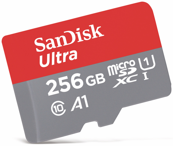 SanDisk MicroSDXC Card, 256 GB, CLASS10, Ultra