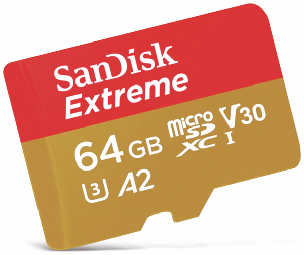 SanDisk microSDXC Speicherkarte Ultra Extreme, 64 GB, UHS-I U3
