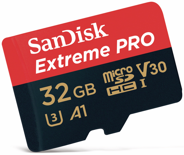 SANDISK microSDHC Speicherkarte Extreme Pro, 32 GB, UHS-I U3