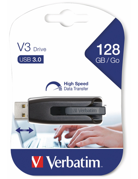VERBATIM USB 3.0 Speicherstick V3 Store n Go, 128 GB - Produktbild 2
