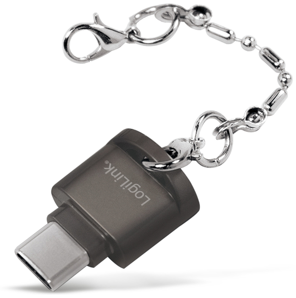 LOGILINK USB-C Cardreader CR0039, MicroSD, Schlüsselanhänger