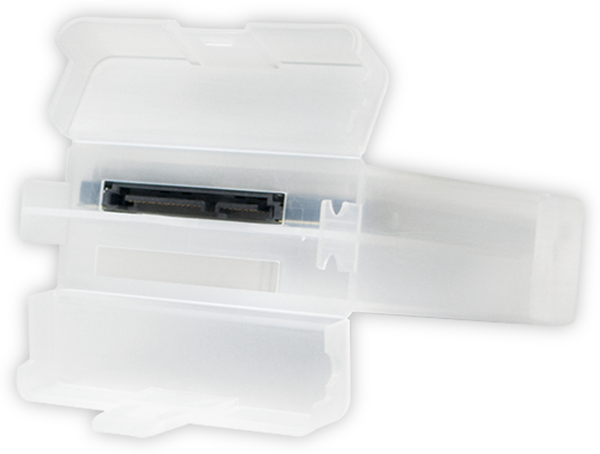 LOGILINK Festplatten-Schutzbox UA0277, 2x 6,35 cm (2,5&quot;), transparent - Produktbild 2