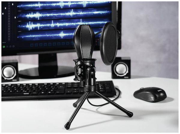 HAMA Mikrofon MIC-USB Stream, Studiodesign, schwarz - Produktbild 3