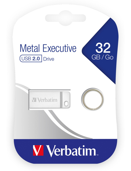 VERBATIM USB2.0 Stick Metal Executive, 32 GB - Produktbild 2