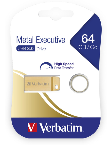 VERBATIM USB 3.0 Speicherstick Metal Executive, 64 GB - Produktbild 2