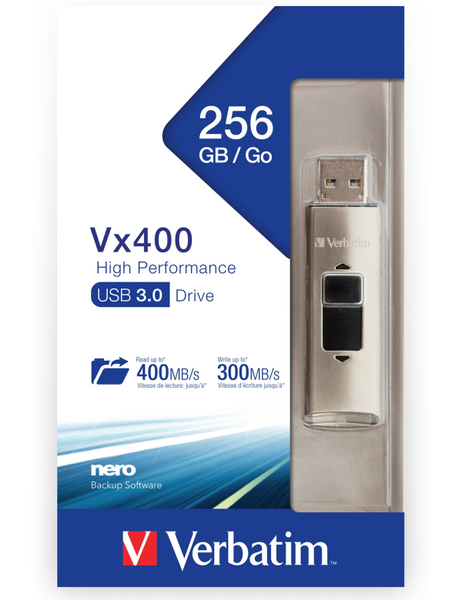 Verbatim USB3.0 Stick Vx400, 256 GB - Produktbild 2