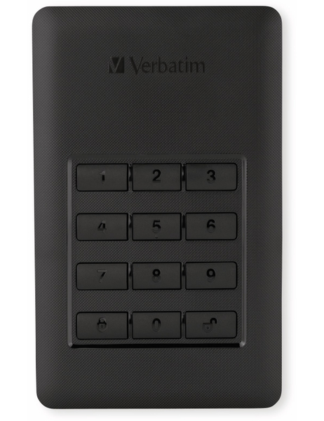 VERBATIM USB3.0 HDD Secure Portable, Keypad, 1 TB, schwarz