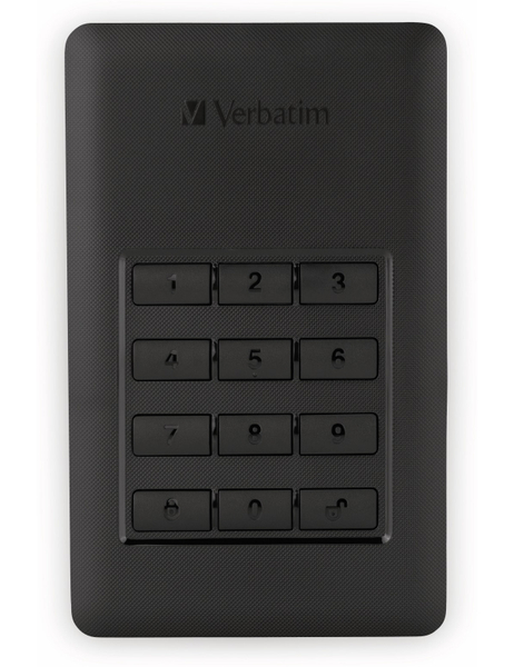 VERBATIM USB3.0 HDD Secure Portable, Keypad, 2 TB, schwarz