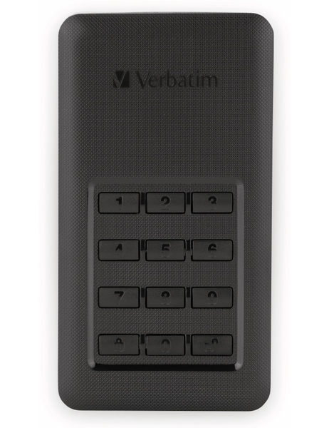 Verbatim Externe SSD Secure Portable, Keypad, 256 GB