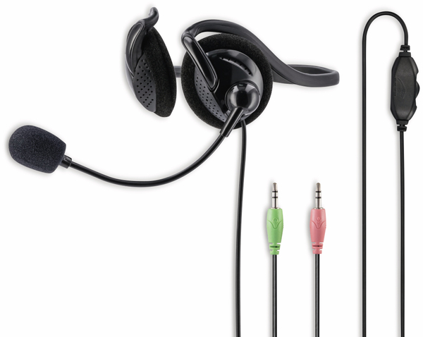 HAMA Office-Headset NHS-P100, Neckband, Stereo, schwarz