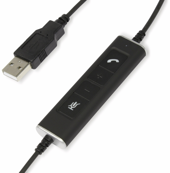 PLUSONIC Headset 6337-10.1P, USB, Monaural - Produktbild 2
