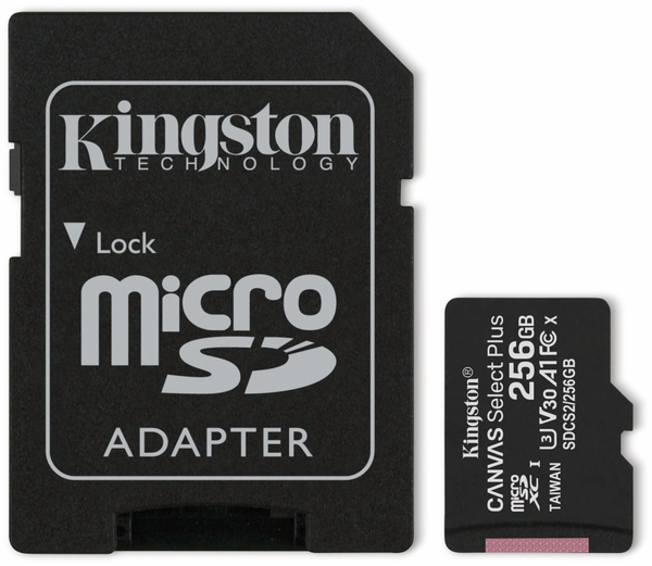 KINGSTON MicroSD-Card Canvas Select Plus, 256 GB