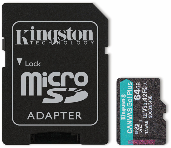 KINGSTON MicroSD-Card Canvas GO! Plus, 64 GB