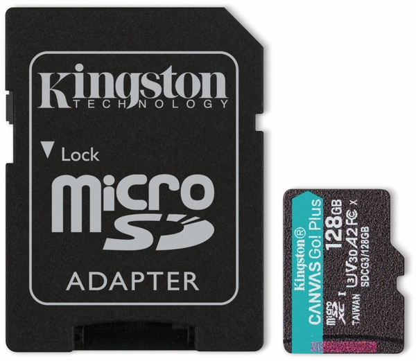 KINGSTON MicroSD-Card Canvas GO! Plus, 128 GB