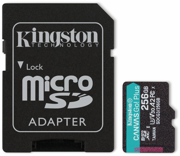KINGSTON MicroSD-Card Canvas GO! Plus, 256 GB