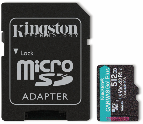 KINGSTON MicroSD-Card Canvas GO! Plus, 512 GB