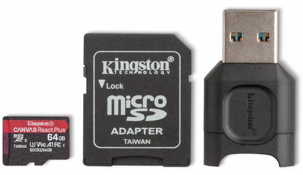 Kingston MicroSD-Card Canvas React Plus, 64