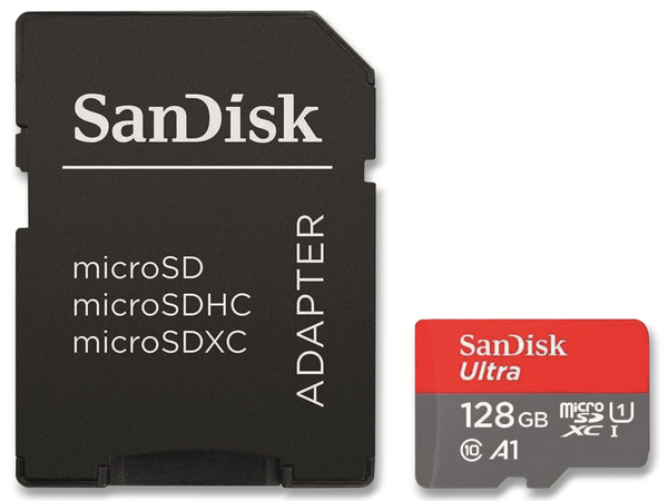 SanDisk microSDXC Speicherkarte Ultra, 128 GB, UHS-I