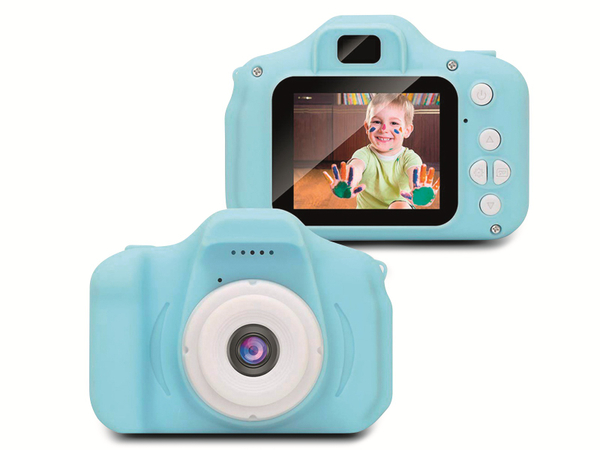 DENVER Digitalkamera KCA-1330, blau, inkl. 3 Spielen + Akku