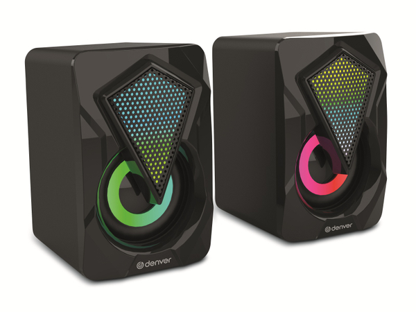 DENVER Gaming-Lautsprecher GAS-500, 2x 3 W, mit Lichtfunktion - Produktbild 2