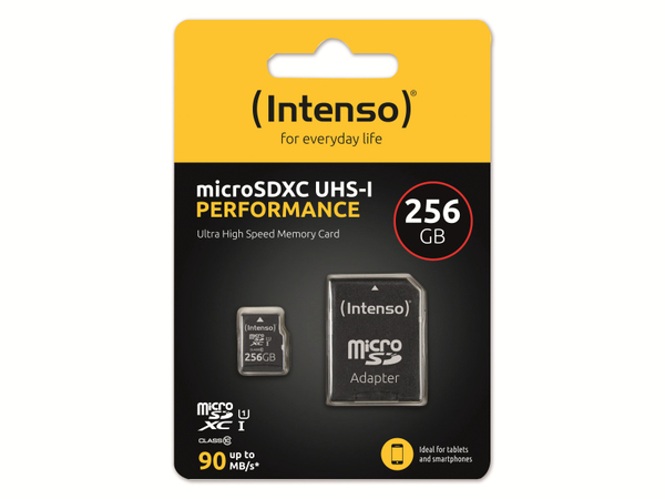INTENSO MicroSD-Card Performance Line, 3424492, 256GB