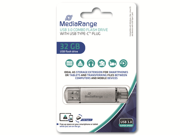 MEDIARANGE USB-Stick MR936, USB 3.0, 32 GB