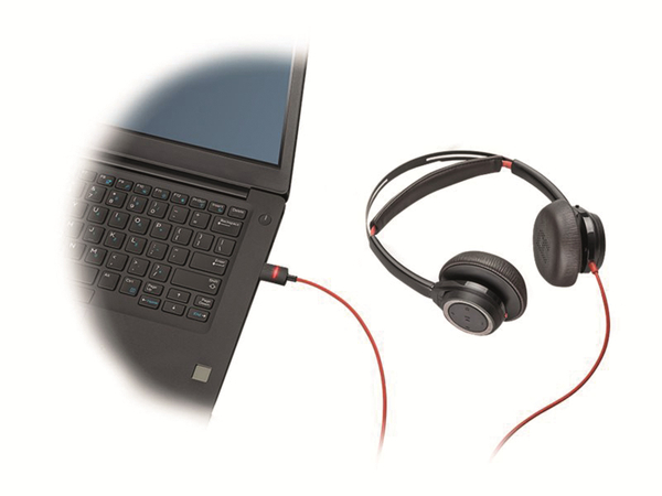 POLY Headset Blackwire 7225 USB schwarz - Produktbild 2