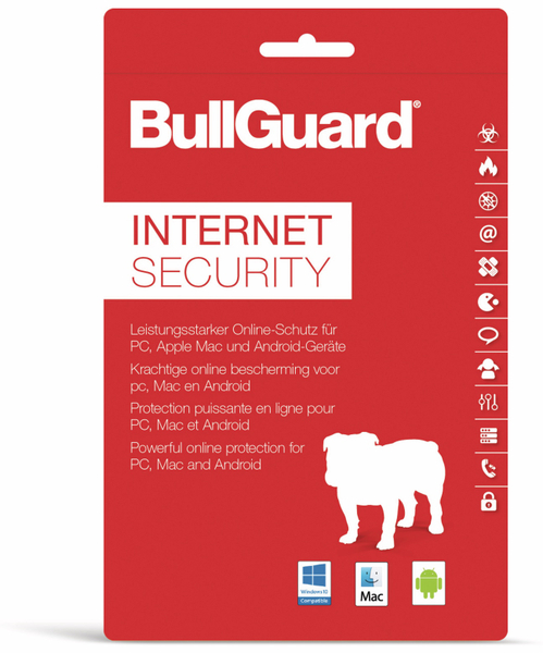 BULLGUARD Internet Security, 3 Geräte, 1 Jahr