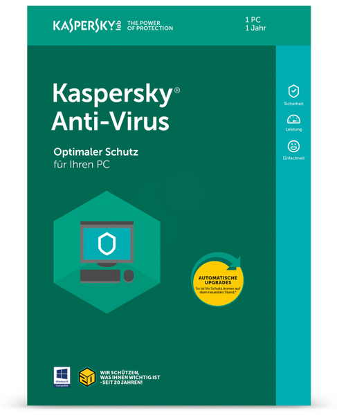 KASPERSKY Anti-Virus 2018, 1 Gerät, 1 Jahr