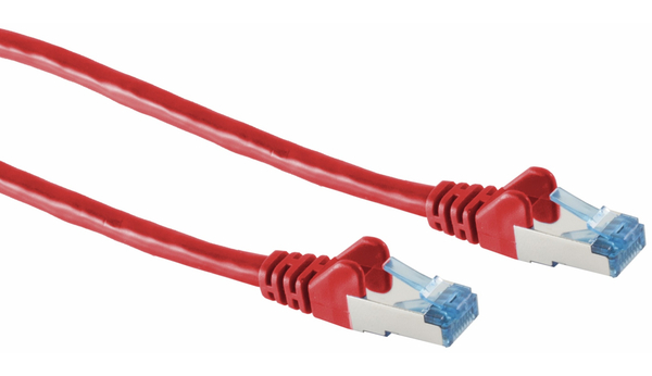 CAT.6A Patchkabel, 0,25 m, rot